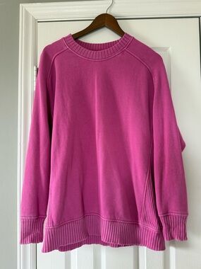 Aerie Hot Pink Pullover Sweatshirt Top size XS